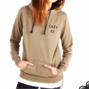 Cotton on LAZY AF hoodie